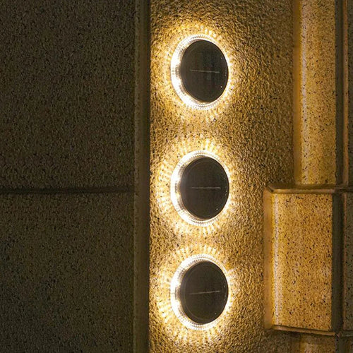 8 led solar ground light - vue 3 sur 10