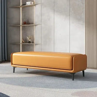 designer Italian leather stools for living room and bedroom