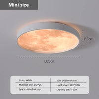 Modern creative LED moon ceiling light