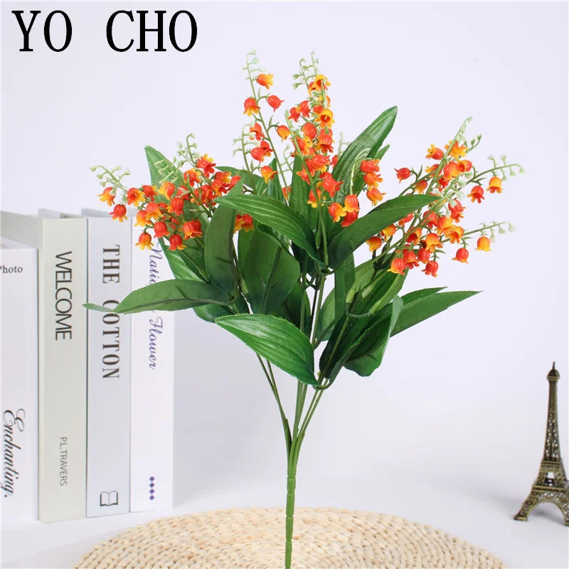 Artificial lily of the valley bouquet for wedding and party decoration