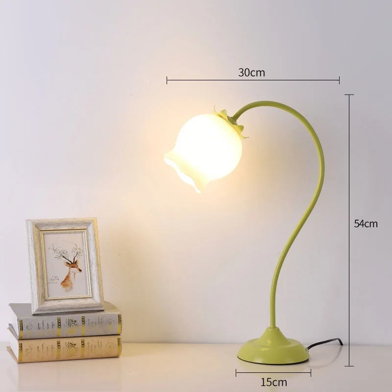 American style bedside lamp with floral patterns, perfect birthday gift