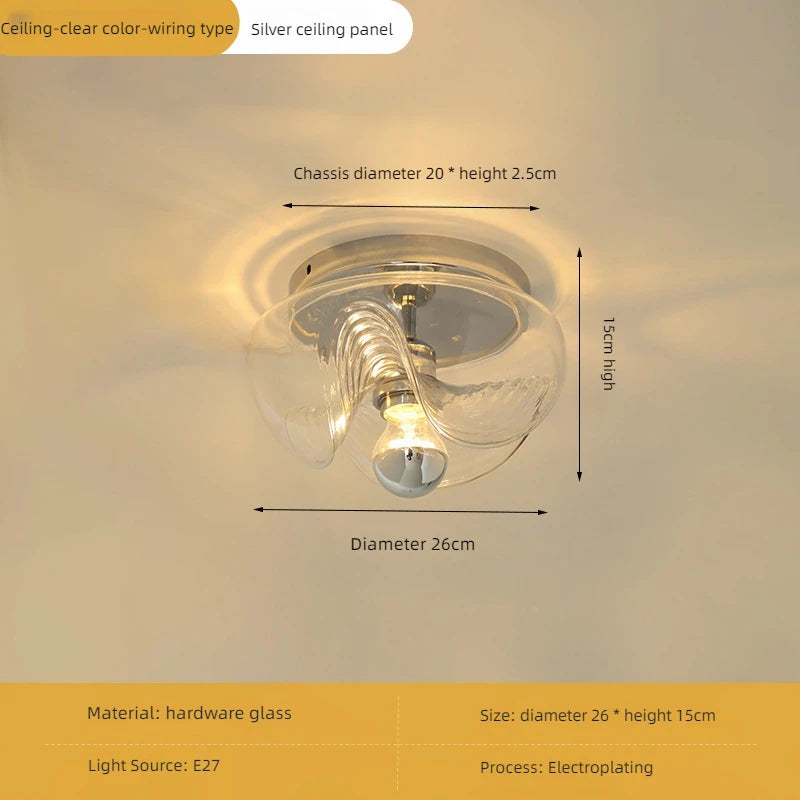 Modern glass wall light for interior decoration and lighting - vue 10 sur 11