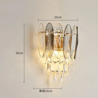 Creative nordic crystal wall light modern decorative indoor design