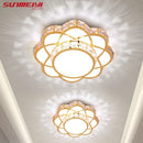 Modern crystal ceiling light with floral design for all spaces