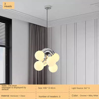 Minimalist retro grape-style chandelier for indoor use