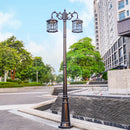 European style solar floor lamp
