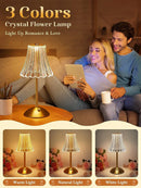 Rechargeable wireless touch desk lamp for reading and decor