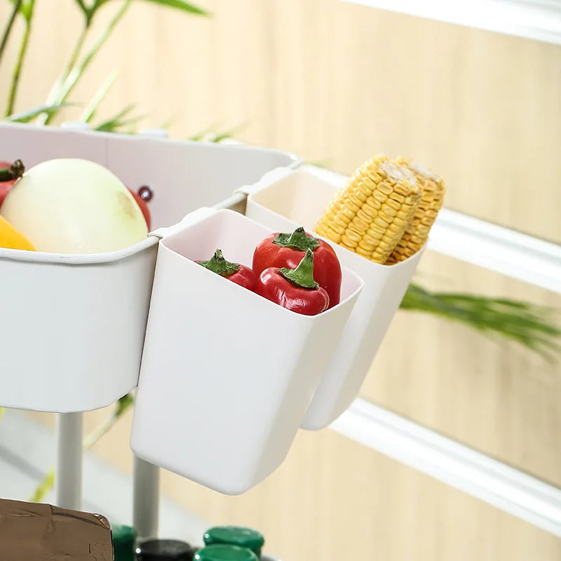 plastic hanging basket for convenient and organized storage