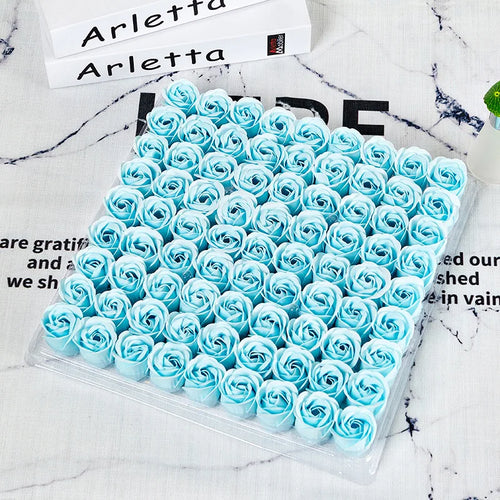 Set of 81 artificial soap roses for decorations and gifts - vue 18 sur 18
