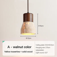 Nordic retro travertine hanging light for indoor decoration