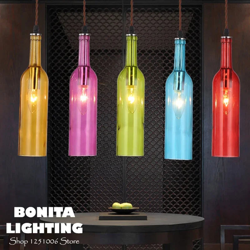 Nordic glass pendant light for modern restaurant lighting