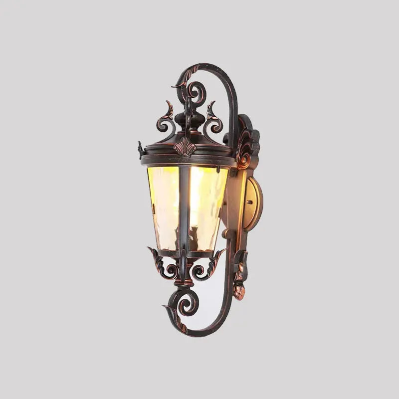 Waterproof outdoor wall light for door