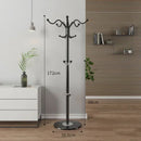 modern metal coat rack with tree design to optimize space
