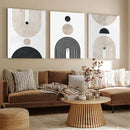 round geometric abstract frame for modern wall decor
