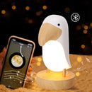 Toucan bird USB rechargeable night light Bluetooth table lamp for children's bedroom and Christmas decor