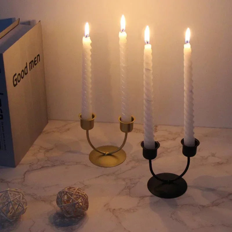 Nordic U-shaped candle holder for elegant and inviting décor