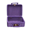 retro rattan basket for storage and picnic