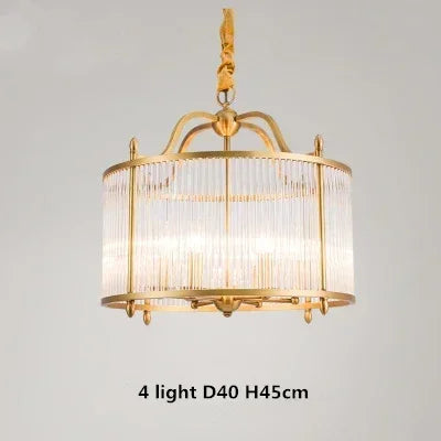 Modern luxury gold copper chandelier with LED lighting - vue 12 sur 12