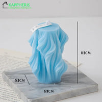 decorative swirl scented candles aesthetic aromatic for home