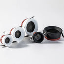 Recessed LED spotlight with COB technology and adjustable brightness