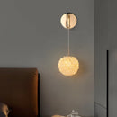 Elegant crystal and gold metal wall lamp for modern interiors