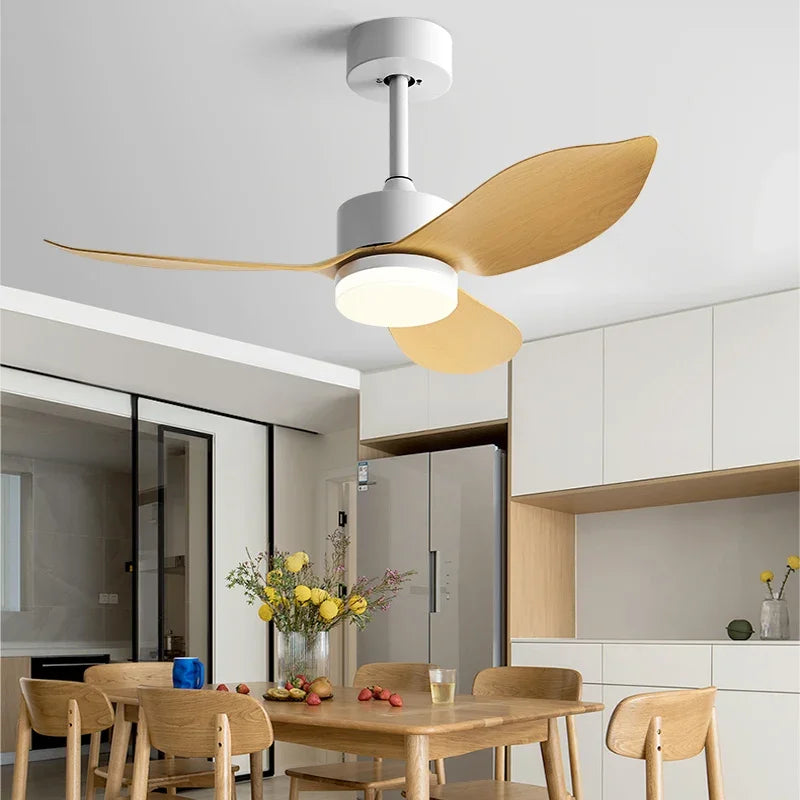plafonnier moderne avec télécommande pour ventilateur et lumière - vue 3 sur 11