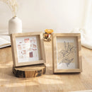 Wooden photo frame for wall and desk decoration