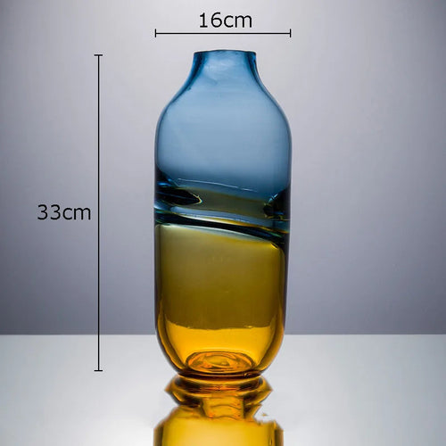 gradient glass vase for modern floral decoration - vue 10 sur 9