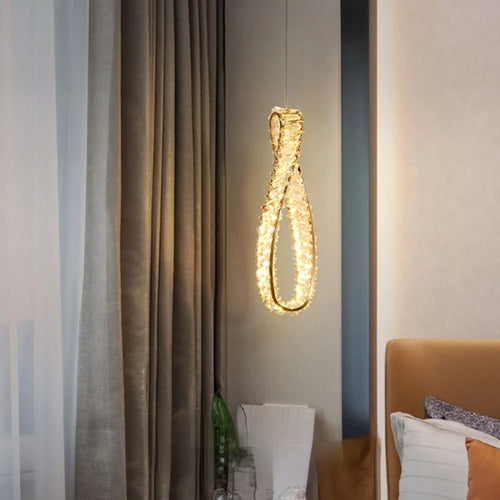 Modern luxury crystal LED chandelier for indoor use - vue 3 sur 11