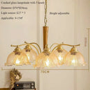 Nordic retro pendant light with pleated fabric shade decorative lamp