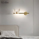 Nordic butterfly acrylic art deco wall light
