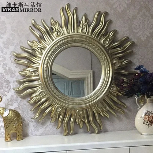 decorative wall mirror sun apollo art design elegant and unique - vue 5 sur 14
