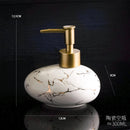 luxury hotel linen and disinfectant storage bottle