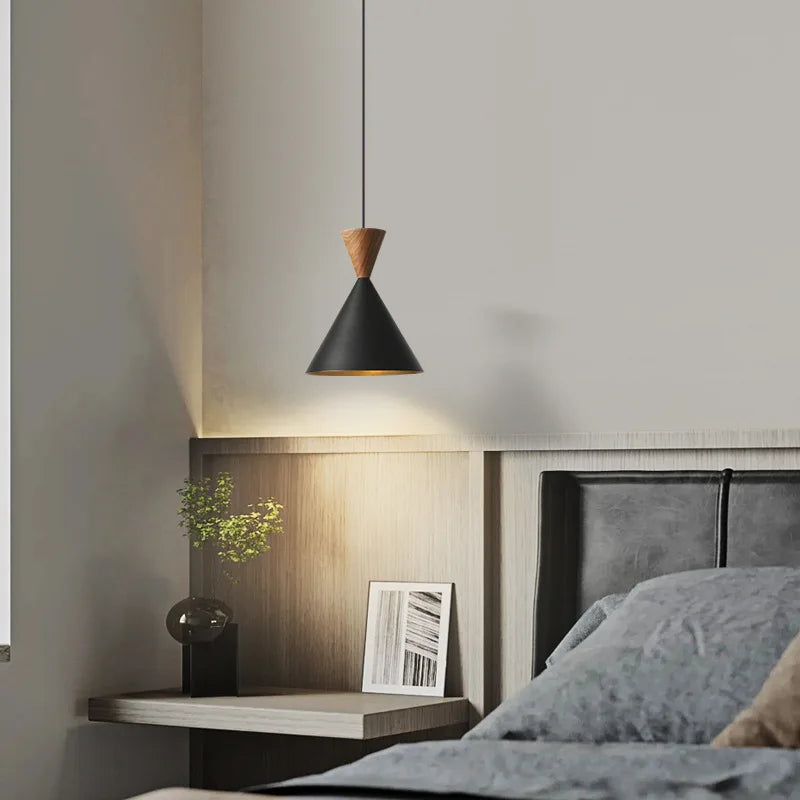 Retro brass pendant light with decorative adjustable cord