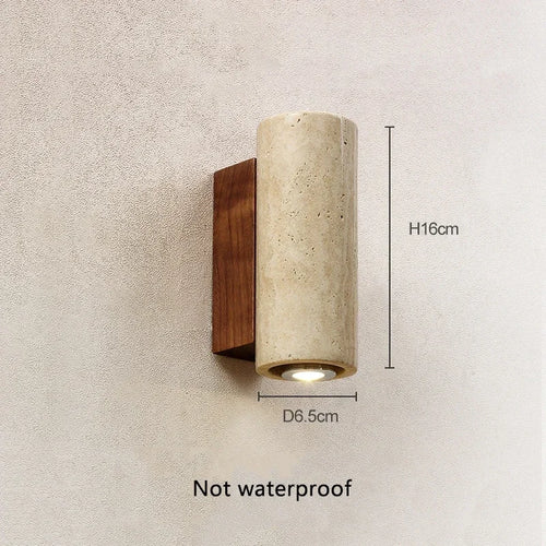 Wabi sabi marble LED wall light for interior decoration - vue 11 sur 10