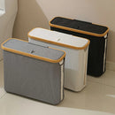 bamboo paper holder with lid for storing accessories