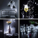 Copper wire LED string lights for party decorations