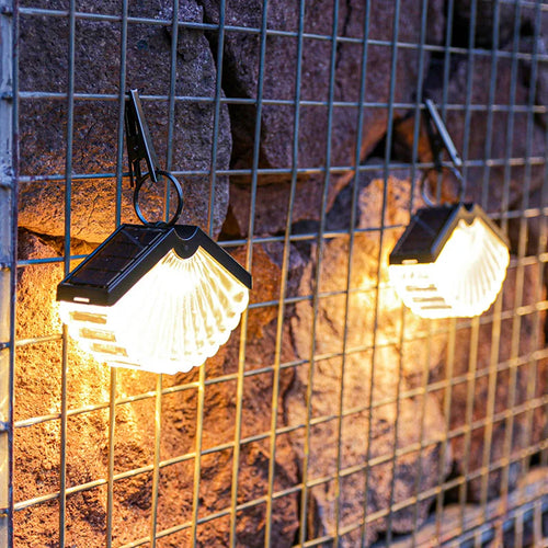 Foldable solar hanging lantern for outdoor and Christmas decoration - vue 3 sur 9