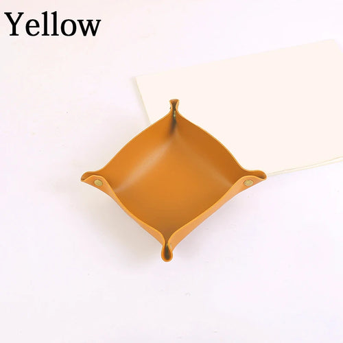 Nordic leather storage tray versatile desk organiser - vue 16 sur 16
