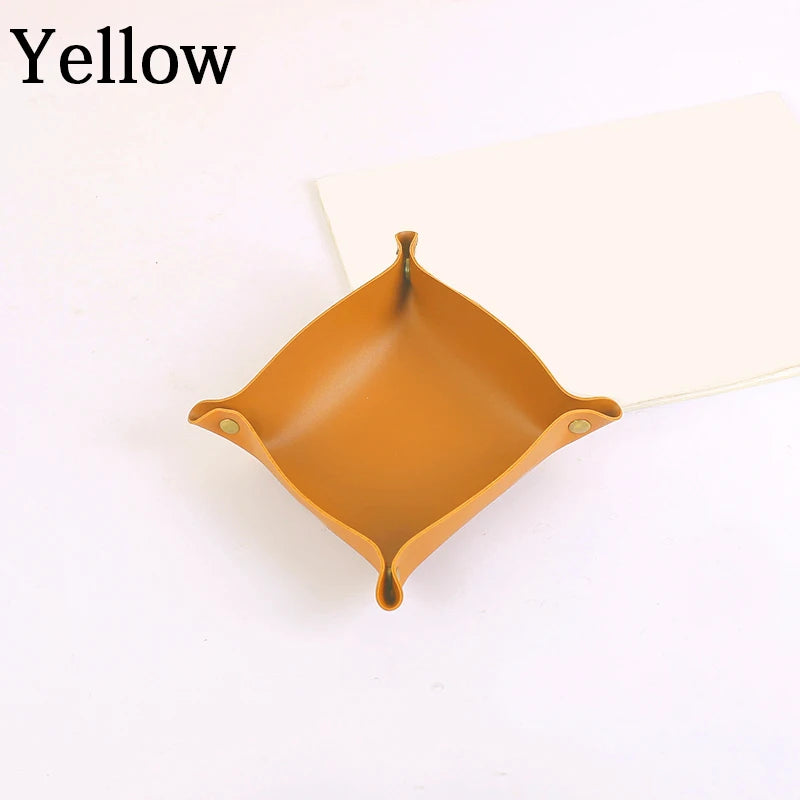 Nordic leather storage tray versatile desk organiser - vue 15 sur 16