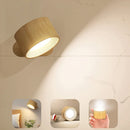 Rechargeable usb led wall lamp with 360° magnetic ball, dimmable touch control