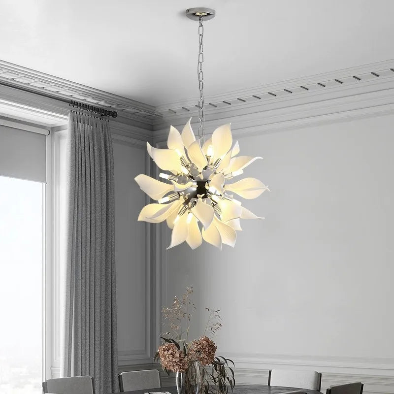 Modern nordic LED chandelier for hotels and villas
