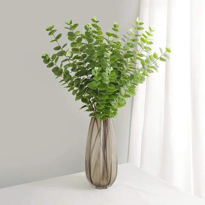 Artificial eucalyptus branch for indoor and garden decoration