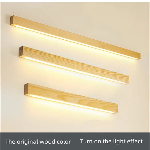 Modern solid wood wall light for elegant interiors - vue 5 sur 8