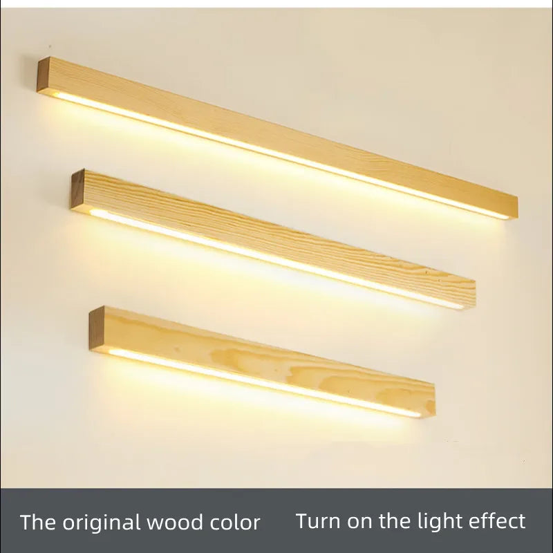 Modern solid wood wall light for elegant interiors - vue 4 sur 8