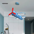 Modern LED plane chandelier for children's bedroom