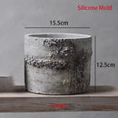 Retro silicone mould for cement flower pot