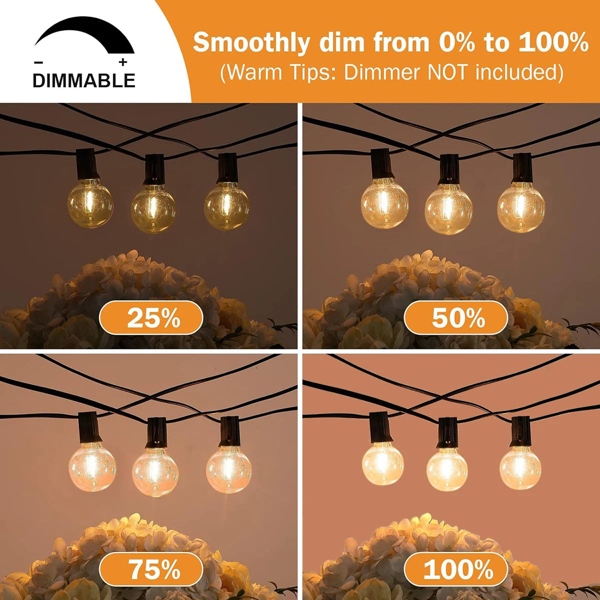 Outdoor LED string lights for every occasion - vue 3 sur 6