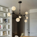 Minimalist glass chandelier for elegant lighting
