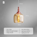 Retro glass pendant light nordic loft decorative for indoor use
